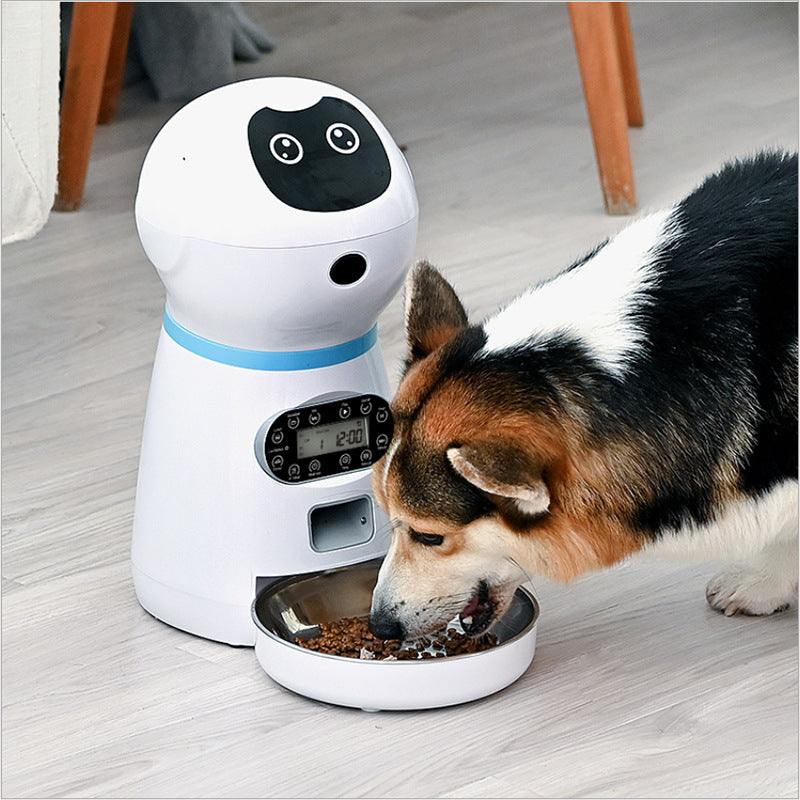 Robot per l’alimentazione degli animali domestici.