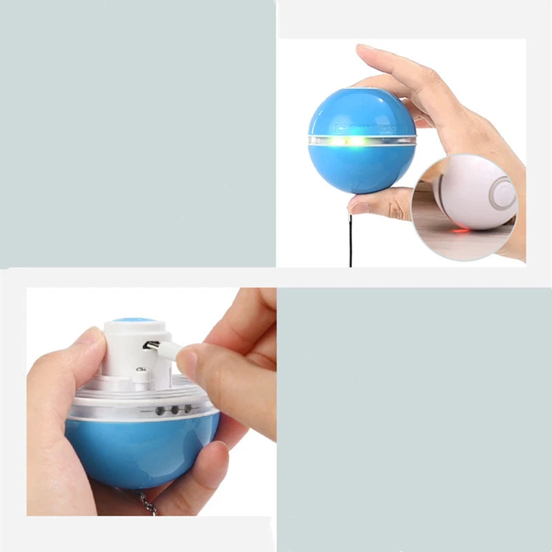 Giocattolo elettrico per gatti con luci LED, divertente e colorato