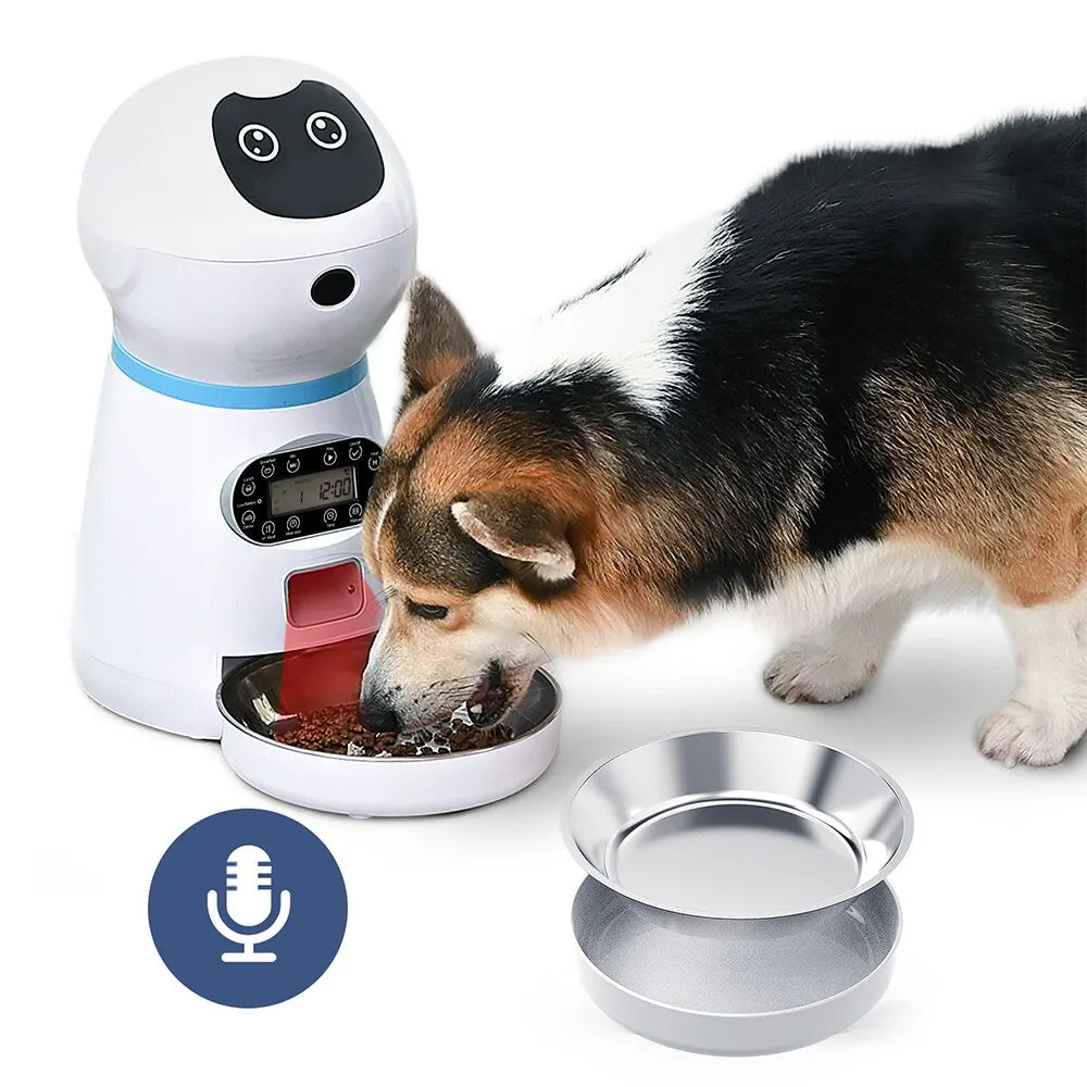 Robot per l’alimentazione degli animali domestici.