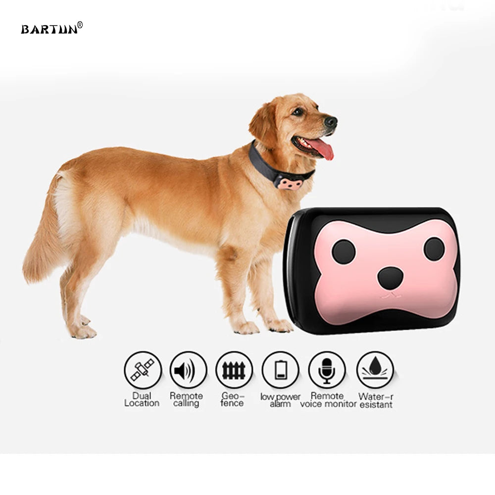 Collare Localizzatore GPS GSM Mini per Animali – Impermeabile
