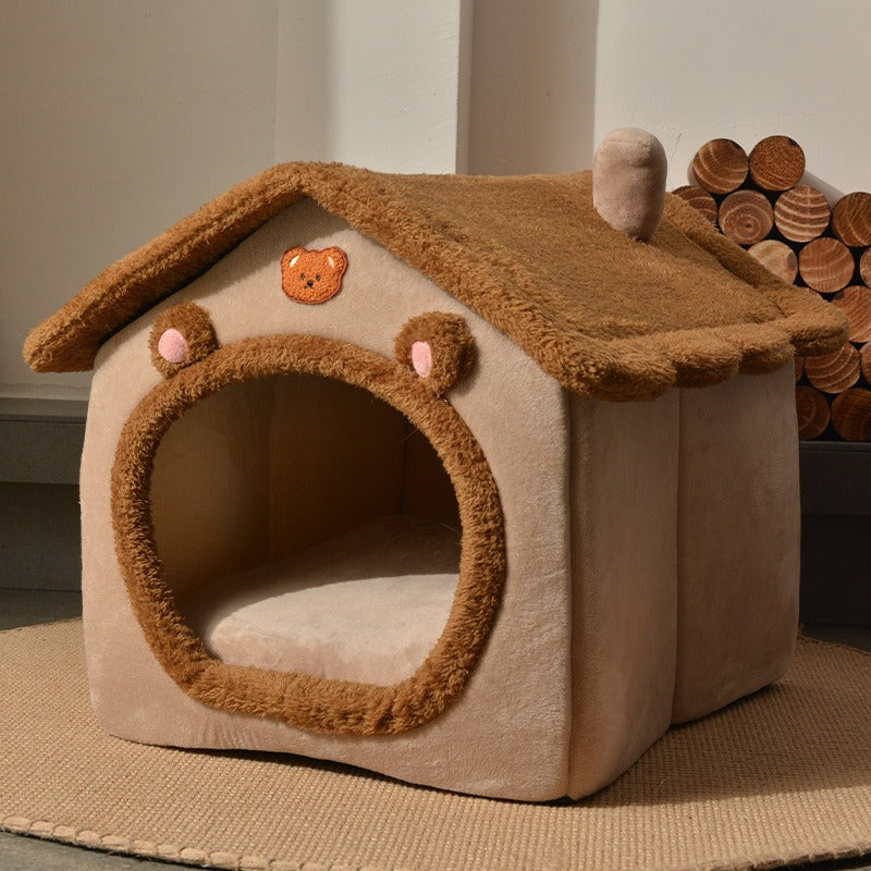 Letto per Cani a Forma di Casetta Pieghevole – Comodo e Pratico