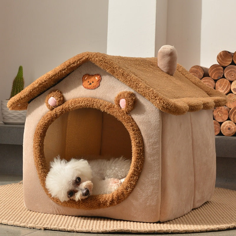 Letto per Cani a Forma di Casetta Pieghevole – Comodo e Pratico