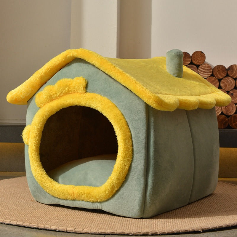 Letto per Cani a Forma di Casetta Pieghevole – Comodo e Pratico
