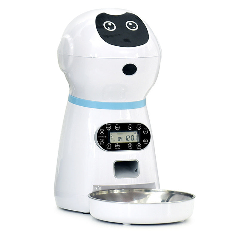 Robot per l’alimentazione degli animali domestici.